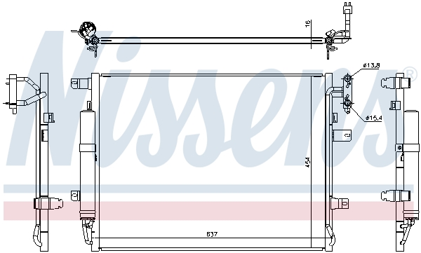 Nissens Airco condensor 940482