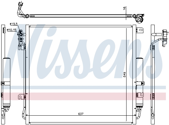 Nissens Airco condensor 940485