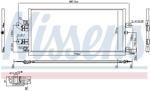 Nissens Airco condensor 940486
