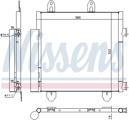 Nissens Airco condensor 940522