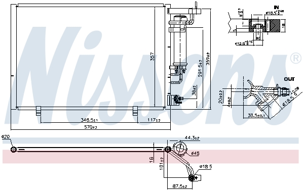 Nissens Airco condensor 940524