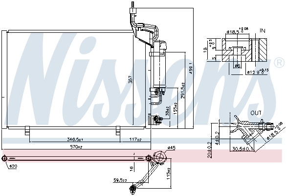 Nissens Airco condensor 940527