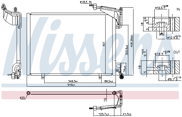 Nissens Airco condensor 940528