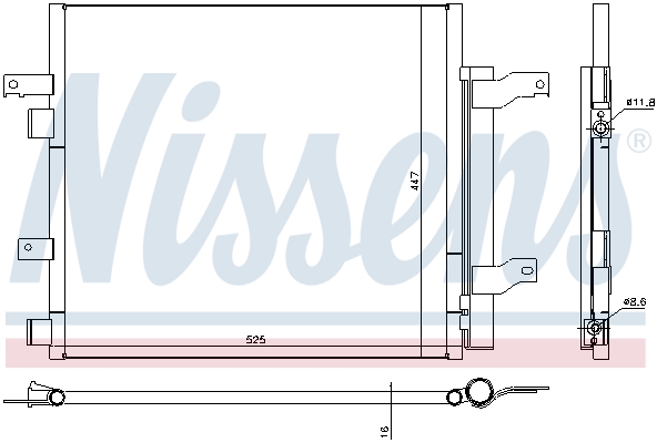 Nissens Airco condensor 940536