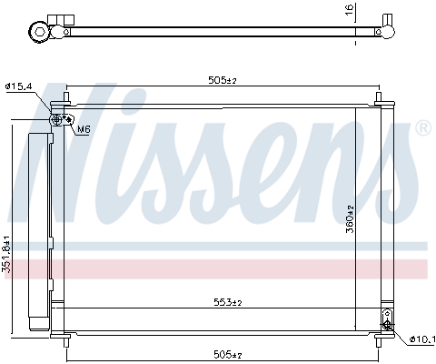 Nissens Airco condensor 940537