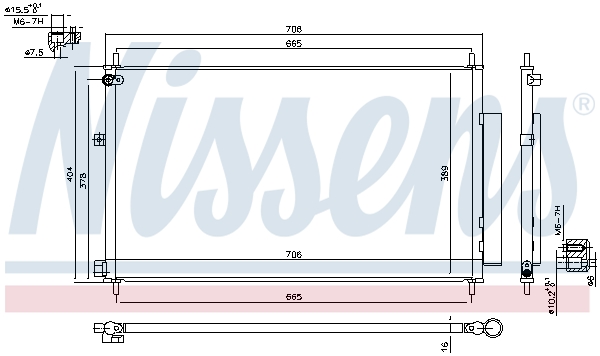 Nissens Airco condensor 940538