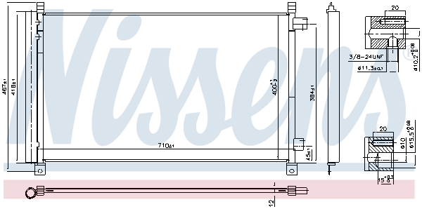 Nissens Airco condensor 940548