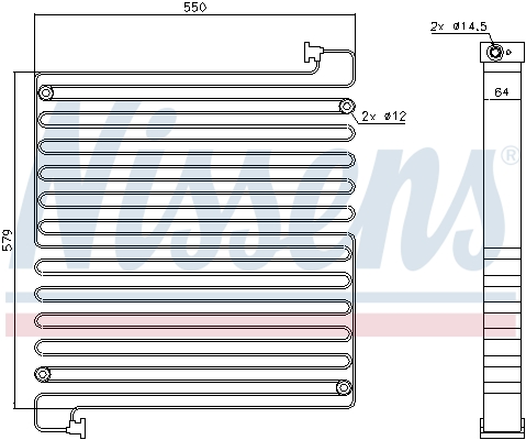 Nissens Airco condensor 940550