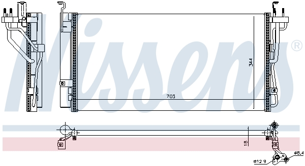 Nissens Airco condensor 940552