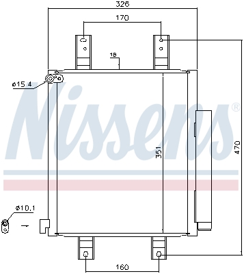 Nissens Airco condensor 940554