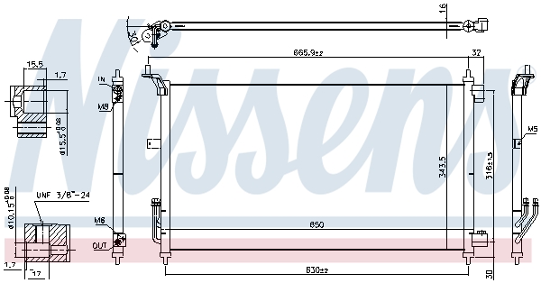 Nissens Airco condensor 940557