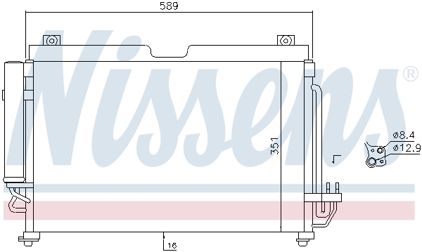 Nissens Airco condensor 940559