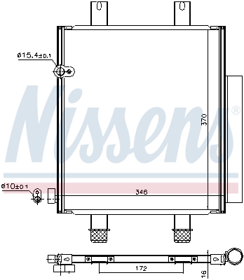 Nissens Airco condensor 940561