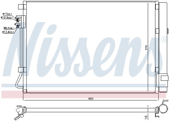 Nissens Airco condensor 940564