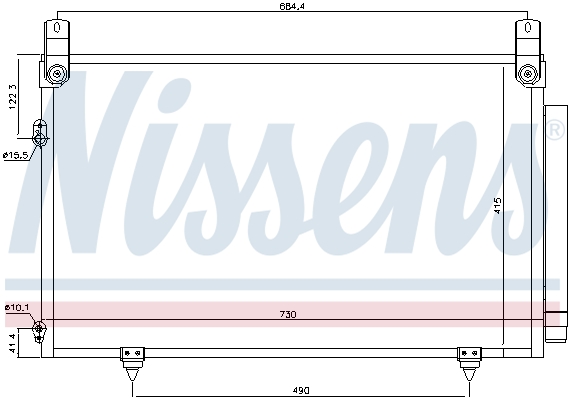 Nissens Airco condensor 940566