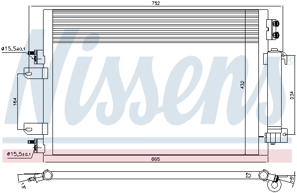 Nissens Airco condensor 940570