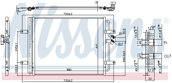 Nissens Airco condensor 940584