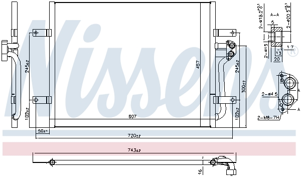 Nissens Airco condensor 940585