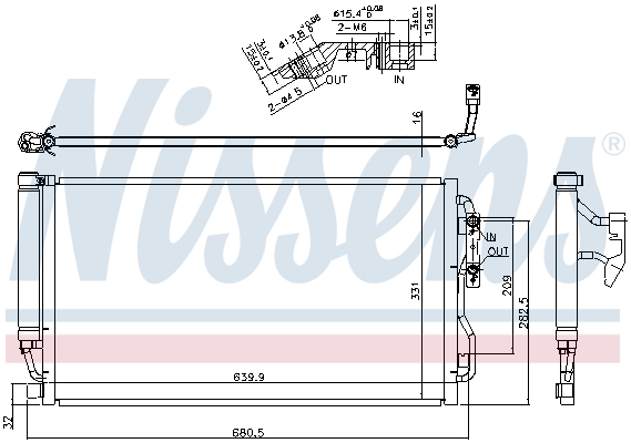 Nissens Airco condensor 940590