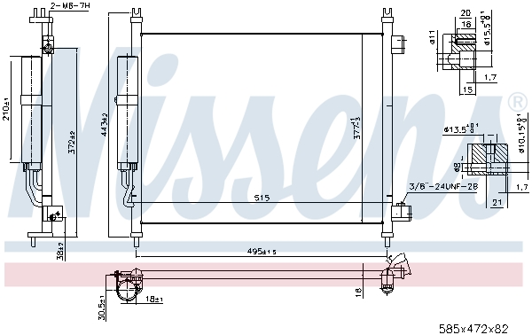 Nissens Airco condensor 940600