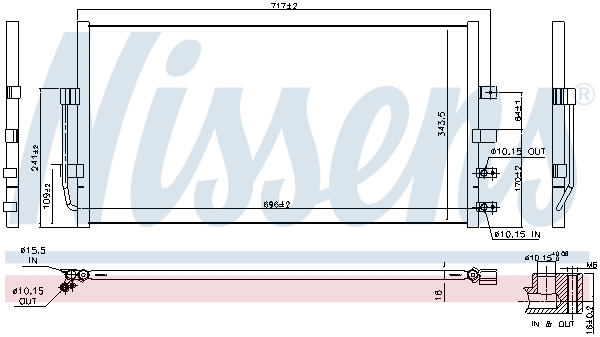 Nissens Airco condensor 940602