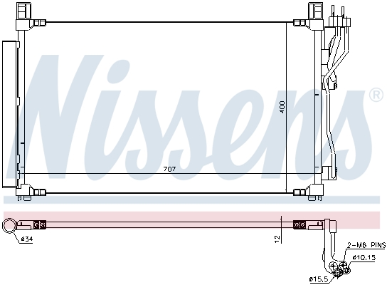 Nissens Airco condensor 940606