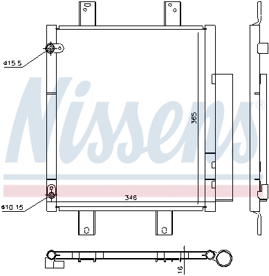 Nissens Airco condensor 940612