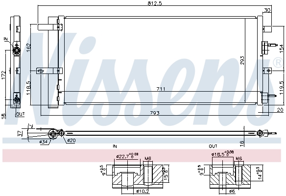 Nissens Airco condensor 940626