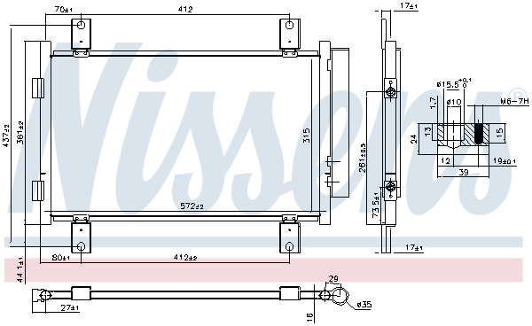 Nissens Airco condensor 940635