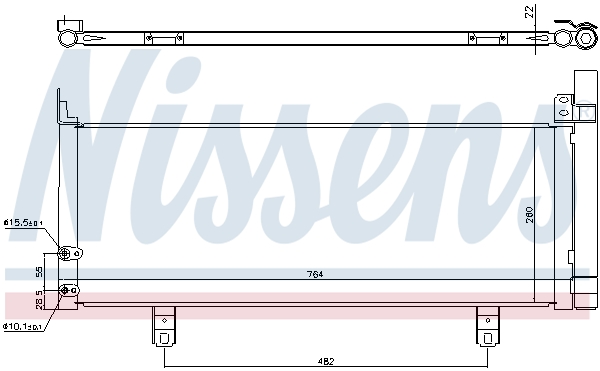 Nissens Airco condensor 940639