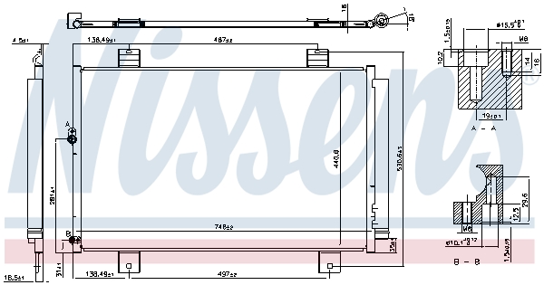 Nissens Airco condensor 940640