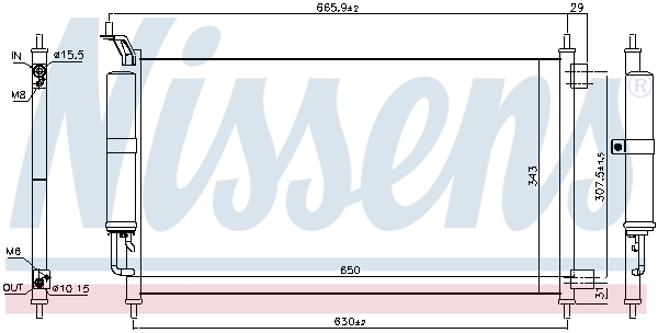 Nissens Airco condensor 940642