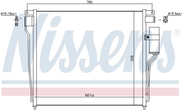 Nissens Airco condensor 940643