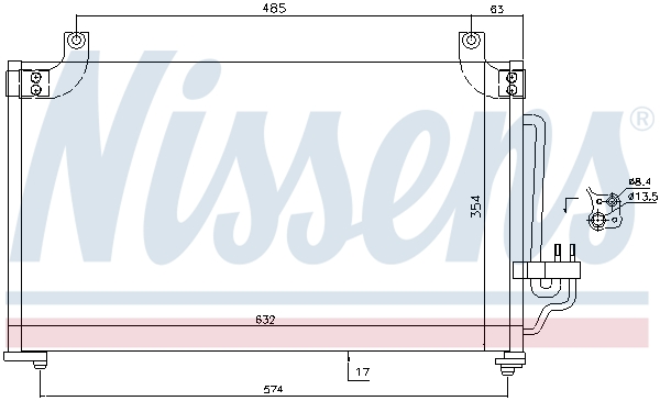 Nissens Airco condensor 940644