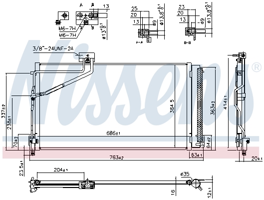 Nissens Airco condensor 940657