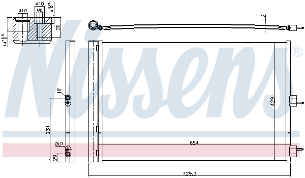 Nissens Airco condensor 940660