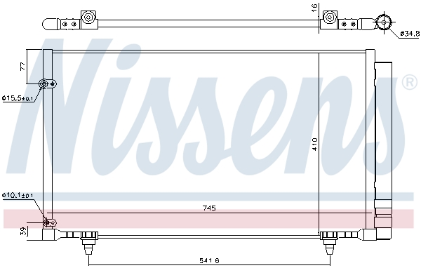 Nissens Airco condensor 940671