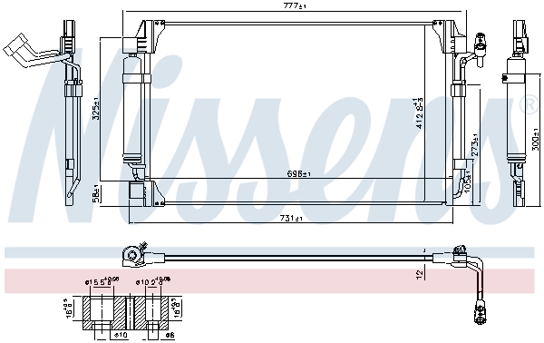 Nissens Airco condensor 940672