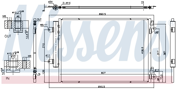 Nissens Airco condensor 940676