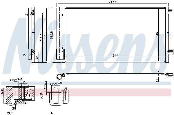 Nissens Airco condensor 940678