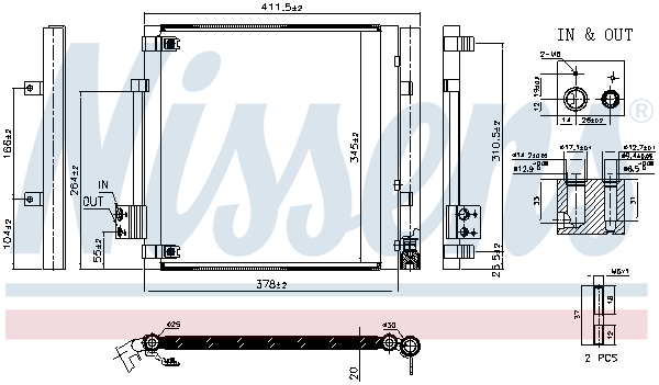 Nissens Airco condensor 940679