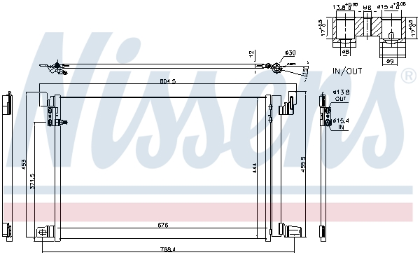 Nissens Airco condensor 940685