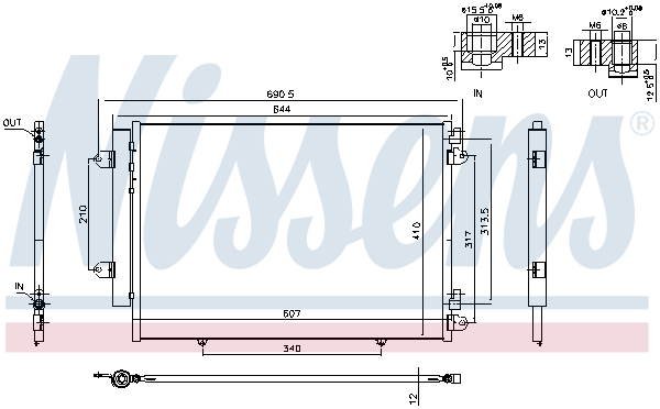 Nissens Airco condensor 940691