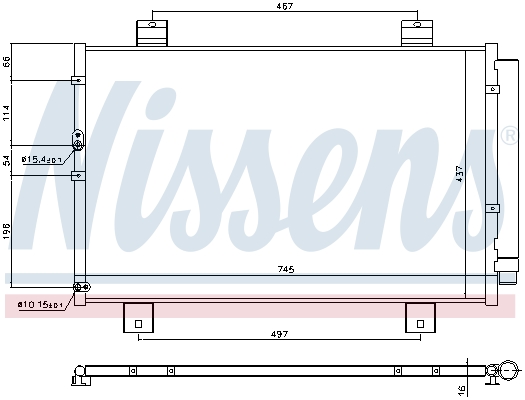 Nissens Airco condensor 940697