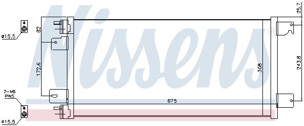 Nissens Airco condensor 940701