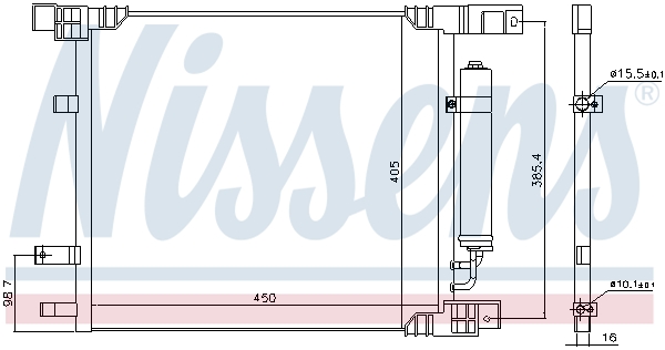 Nissens Condensor, airconditioning 940702
