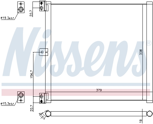 Nissens Airco condensor 940703