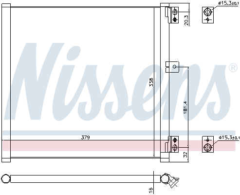 Nissens Airco condensor 940704