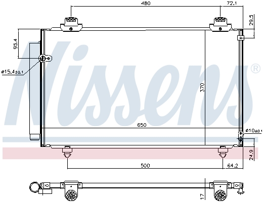 Nissens Airco condensor 940708