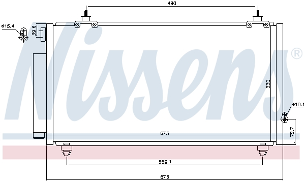 Nissens Airco condensor 940710